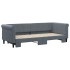 Sofá cama nido terciopelo gris oscuro 80x200