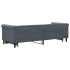 Sofá cama nido terciopelo gris oscuro 80x200
