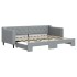 Sofá cama nido tela gris claro 80x200