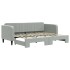 Sofá cama nido terciopelo gris claro 80x200