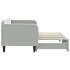 Sofá cama nido terciopelo gris claro 80x200
