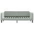 Sofá cama nido terciopelo gris claro 80x200