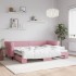 Sofá cama nido terciopelo rosa 80x200