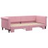 Sofá cama nido terciopelo rosa 80x200
