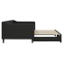 Sofá cama nido tela negro 90x200