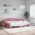 Sofá cama nido terciopelo rosa 90x200