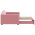 Sofá cama nido terciopelo rosa 90x200