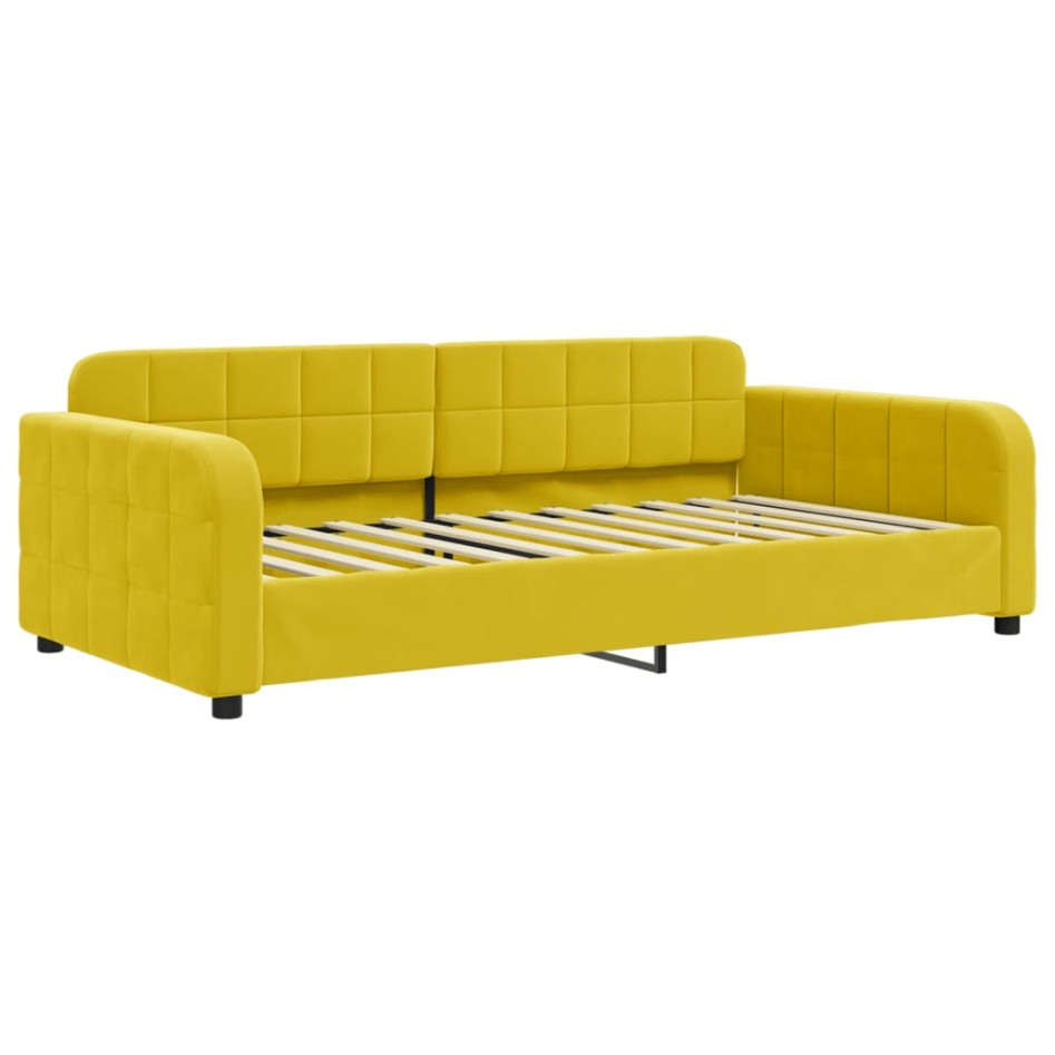 Sofá cama nido terciopelo amarillo 90x200