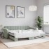 Sofá cama nido terciopelo gris claro 90x200