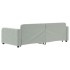 Sofá cama nido terciopelo gris claro 90x200