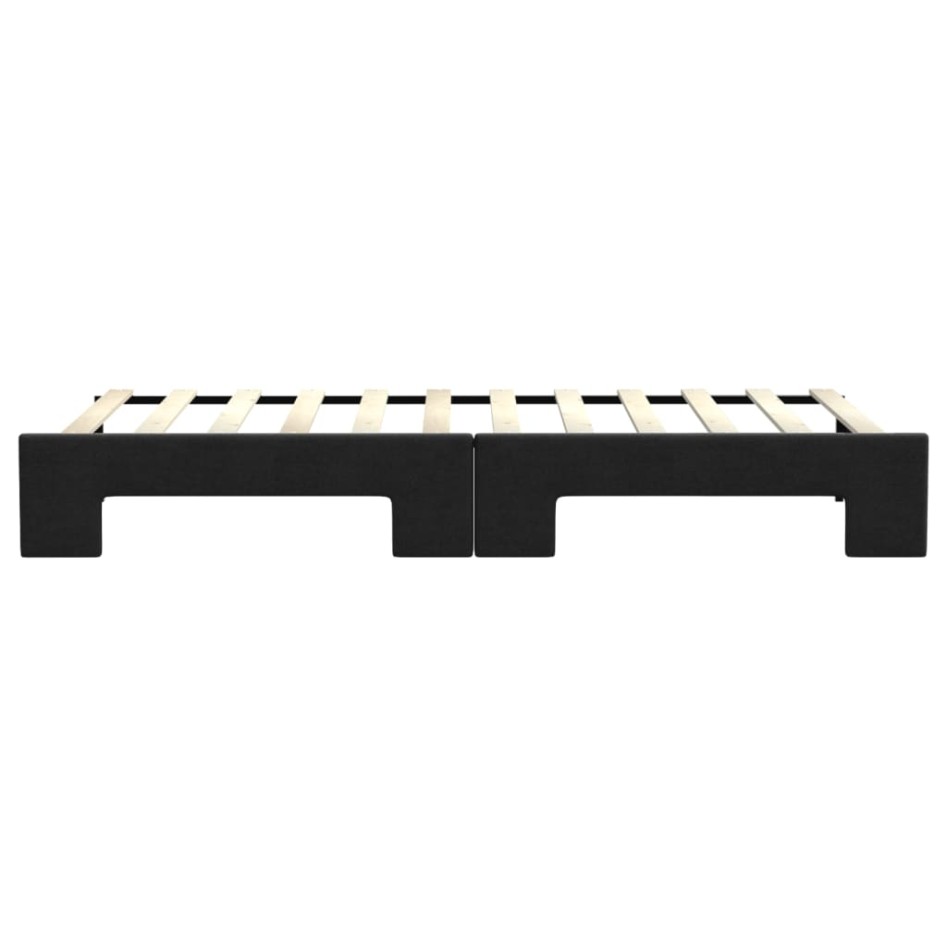 Sofá cama nido tela negro 80x200