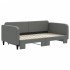 Sofá cama nido tela gris oscuro 90x190