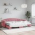 Sofá cama nido terciopelo rosa 80x200