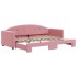 Sofá cama nido terciopelo rosa 80x200