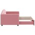 Sofá cama nido terciopelo rosa 80x200