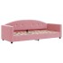 Sofá cama nido terciopelo rosa 80x200