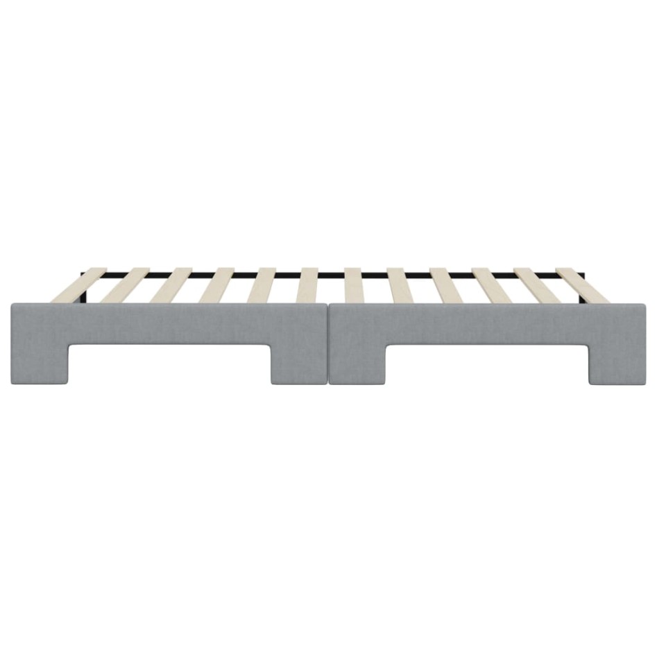 Sofá cama nido tela gris claro 90x200