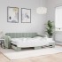 Sofá cama nido terciopelo gris claro 80x200