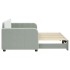 Sofá cama nido terciopelo gris claro 80x200