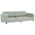 Sofá cama nido terciopelo gris claro 80x200