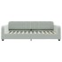 Sofá cama nido terciopelo gris claro 80x200