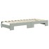 Sofá cama nido terciopelo gris claro 80x200