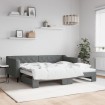 Sofá cama nido tela gris oscuro 90x190 cm