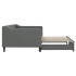 Sofá cama nido tela gris oscuro 90x190