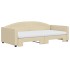 Sofá cama nido con colchón tela crema 100x200