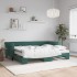 Sofá cama nido con colchón terciopelo verde oscuro 80x200