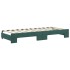 Sofá cama nido con colchón terciopelo verde oscuro 80x200