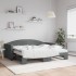Sofá cama nido con colchón tela gris oscuro 90x190