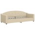 Sofá cama nido con colchón tela crema 80x200