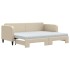 Sofá cama nido con colchón tela crema 80x200