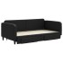 Sofá cama nido con cajones tela negro 100x200