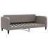 Sofá cama nido con cajones tela gris taupe 80x200