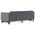 Sofá cama nido con cajones terciopelo gris oscuro 80x200