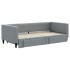 Sofá cama nido con cajones tela gris claro 90x190