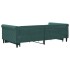 Sofá cama nido con cajones terciopelo verde oscuro 100x200