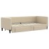 Sofá cama nido con cajones tela color crema 80x200
