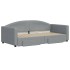 Sofá cama nido con cajones tela gris claro 90x190