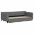 Sofá cama nido con cajones tela gris oscuro 90x200