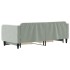 Sofá cama nido con cajones terciopelo gris claro 90x200