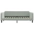 Sofá cama nido con cajones terciopelo gris claro 90x200