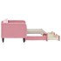 Sofá cama nido con cajones terciopelo rosa 80x200