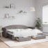 Sofá cama nido con cajones tela gris taupe 80x200