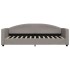 Sofá cama nido con cajones tela gris taupe 80x200
