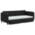 Sofá cama nido con cajones tela negro 80x200