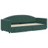 Sofá cama nido con cajones terciopelo verde oscuro 80x200
