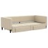 Sofá cama nido con cajones tela color crema 90x200